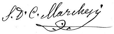 Marchesi's signature